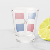 Verre A Shot Drapeau 01 République dominicaine (Dos)