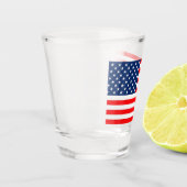 Verre A Shot Drapeau américain (Gauche)