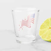 Verre A Shot Drapeau américain (Dos)