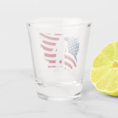 Verre A Shot Drapeau américain Bigfoot Whiskey Shot Glass (Dos)