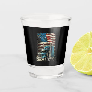 Verre A Shot Drapeau américain de camionnette pour voiture patr