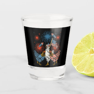 Verre A Shot Drapeau américain Drapeau 4 juillet patriotique