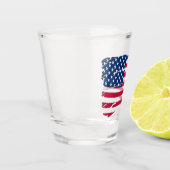 Verre A Shot Drapeau américain tatoué (Gauche)
