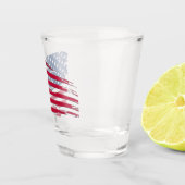 Verre A Shot Drapeau américain tatoué (Droite)