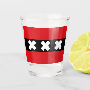 Verre A Shot Drapeau Amsterdam