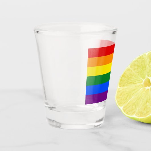 Verre A Shot Drapeau arc-en-ciel (LGBT) (Gauche)