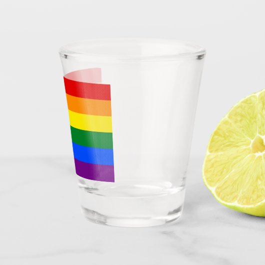 Verre A Shot Drapeau arc-en-ciel (LGBT) (Droite)