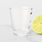 Verre A Shot Drapeau arc-en-ciel LGBT Gay pride Personnalisé Mo (Gauche)