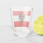 Verre A Shot Drapeau autrichien (Dos)