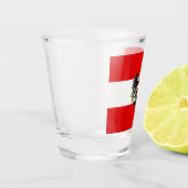 Verre A Shot Drapeau autrichien (Gauche)