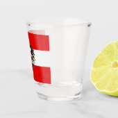 Verre A Shot Drapeau autrichien (Droite)