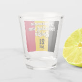 Verre A Shot Drapeau belge néerlandais Fête nationale van Belgi (Dos)