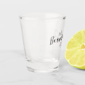 Verre A Shot Drapeau Bermudes Dans Un Coeur (Gauche)