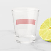 Verre A Shot Drapeau biélorusse (rouge et blanc) (Dos)