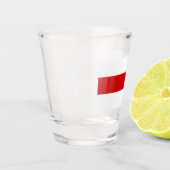 Verre A Shot Drapeau biélorusse (rouge et blanc) (Gauche)