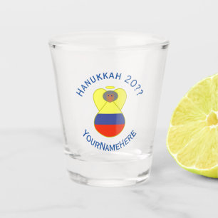 Verre A Shot Drapeau colombien Abuela Angel Hanoukka Personnali
