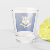 Verre A Shot Drapeau Connecticut (Dos)