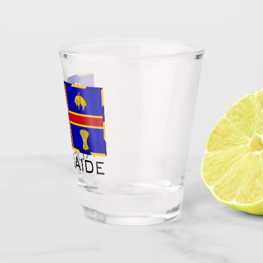 Verre A Shot Drapeau d'Adélaïde, Australie (Droite)