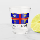 Verre A Shot Drapeau d'Adélaïde, Australie (Devant)