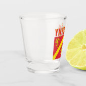 Verre A Shot Drapeau d'Anglesey, Pays de Galles (Gauche)