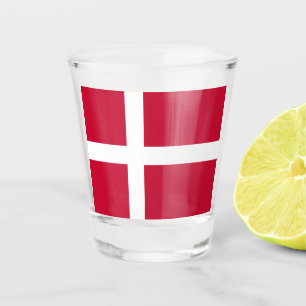 Verre A Shot Drapeau danois