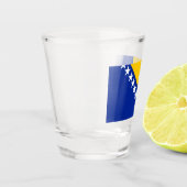Verre A Shot Drapeau de Bosnie-Herzégovine (Gauche)