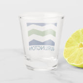 Verre A Shot Drapeau de Burlington, Vermont (Dos)