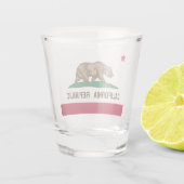 VERRE A SHOT DRAPEAU DE CALIFORNIE (Dos)