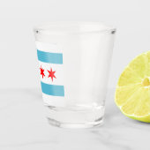 Verre A Shot Drapeau de Chicago (Droite)