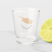 Verre A Shot Drapeau de Chypre (Dos)