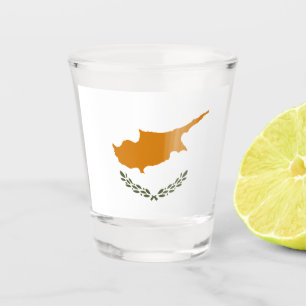 Verre A Shot Drapeau de Chypre