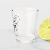 Verre A Shot Drapeau de coeur de Gozo, Gozitan, île de Gozo (Droite)