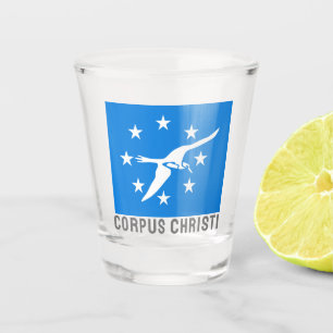 Verre A Shot Drapeau de Corpus Christi, Texas