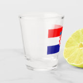Verre A Shot Drapeau de Croatie (Gauche)