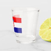 Verre A Shot Drapeau de Croatie (Droite)