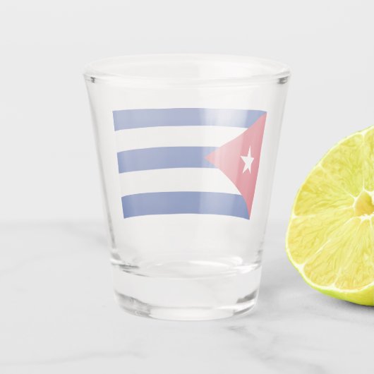 Verre A Shot Drapeau de Cuba (Dos)