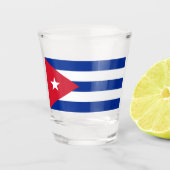 Verre A Shot Drapeau de Cuba (Devant)