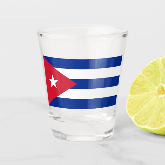 Verre A Shot Drapeau de Cuba (Devant)