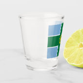 Verre A Shot Drapeau de Derbyshire (Comté d'Angleterre, Royaume (Gauche)