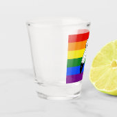 Verre A Shot Drapeau de fierté bispirituel de SlipperyJoe's sym (Gauche)