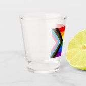 Verre A Shot Drapeau de fierté Progress LGBTQ+ (Gauche)