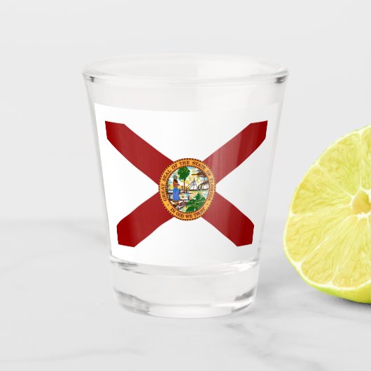 Verre A Shot Drapeau de Floride (Devant)