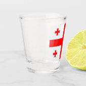 Verre A Shot Drapeau de Géorgie (Gauche)