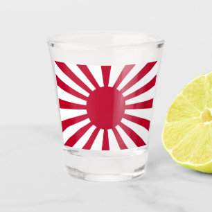 Verre A Shot Drapeau de guerre impérial du Japon