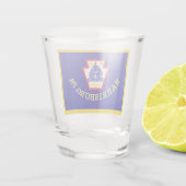 Verre A Shot Drapeau de Harrisburg, Pennsylvanie (Dos)