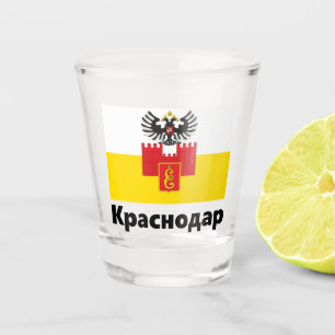Verre A Shot Drapeau de Krasnodar, RUSSIE