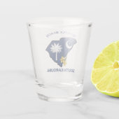 Verre A Shot Drapeau de la Caroline du Sud Fleur de l'État Jess (Dos)