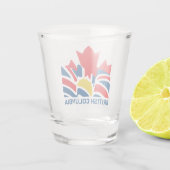 Verre A Shot Drapeau de la Colombie-Britannique Canada Souvenir (Dos)