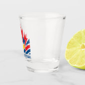 Verre A Shot Drapeau de la Colombie-Britannique Canada Souvenir (Droite)