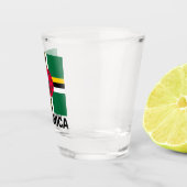 Verre A Shot Drapeau de la Dominique (Droite)